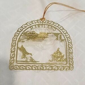 ✨️ Ornament Maryland State Landmark Ornaments in Solid Brass 'Maryland'